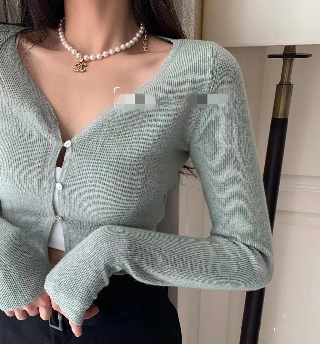 18K  Chanel Pearl Chain Necklace