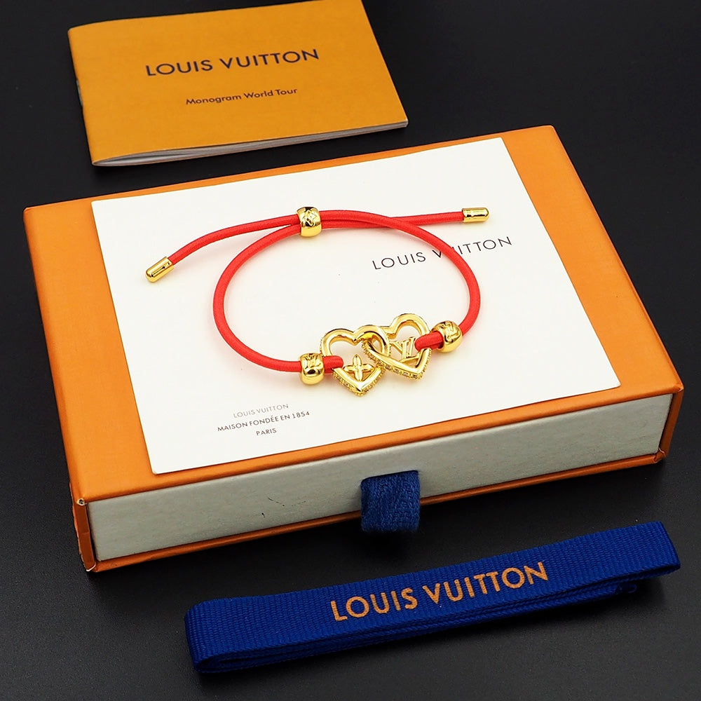 18K Louis Vuitton My Love Red Bracelet