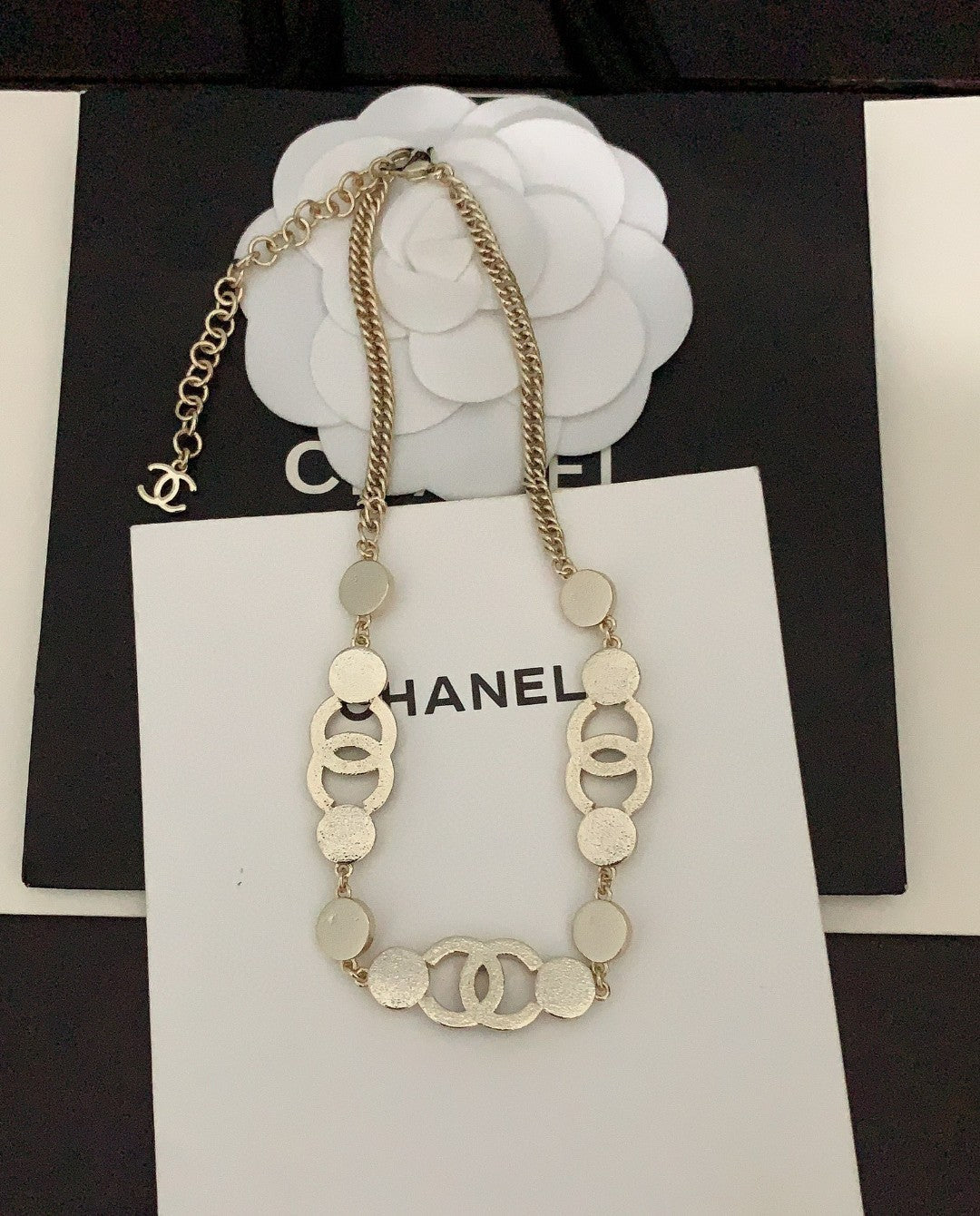18K Blue  Chanel Choker Necklace