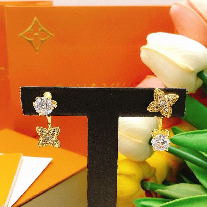 18K Louis Vuitton Blossom Monogram Earrings