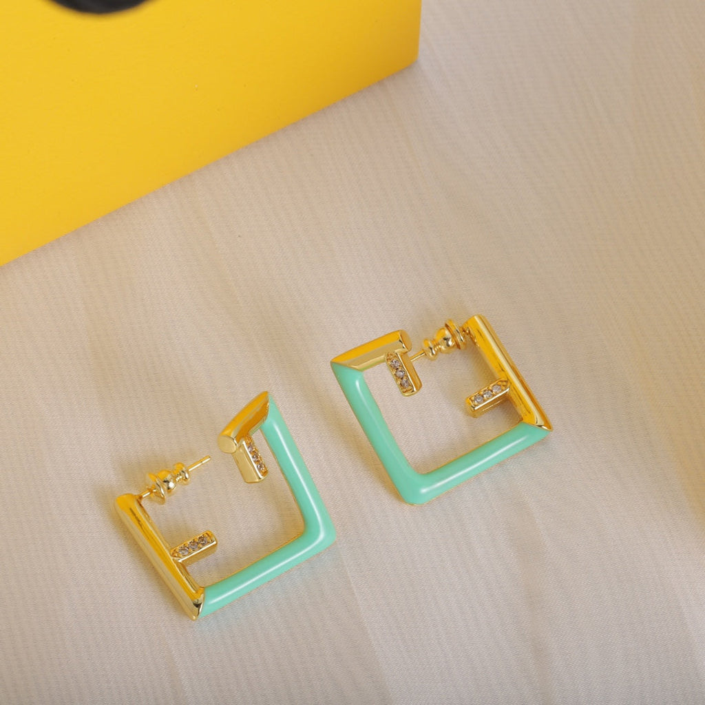18K Fendi Vintage Earrings