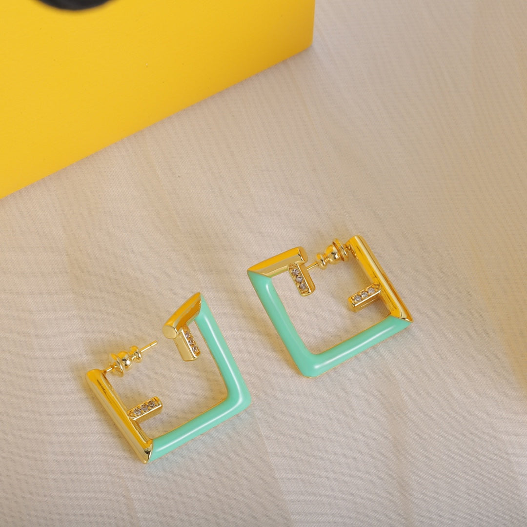 18K Fendi Vintage Earrings