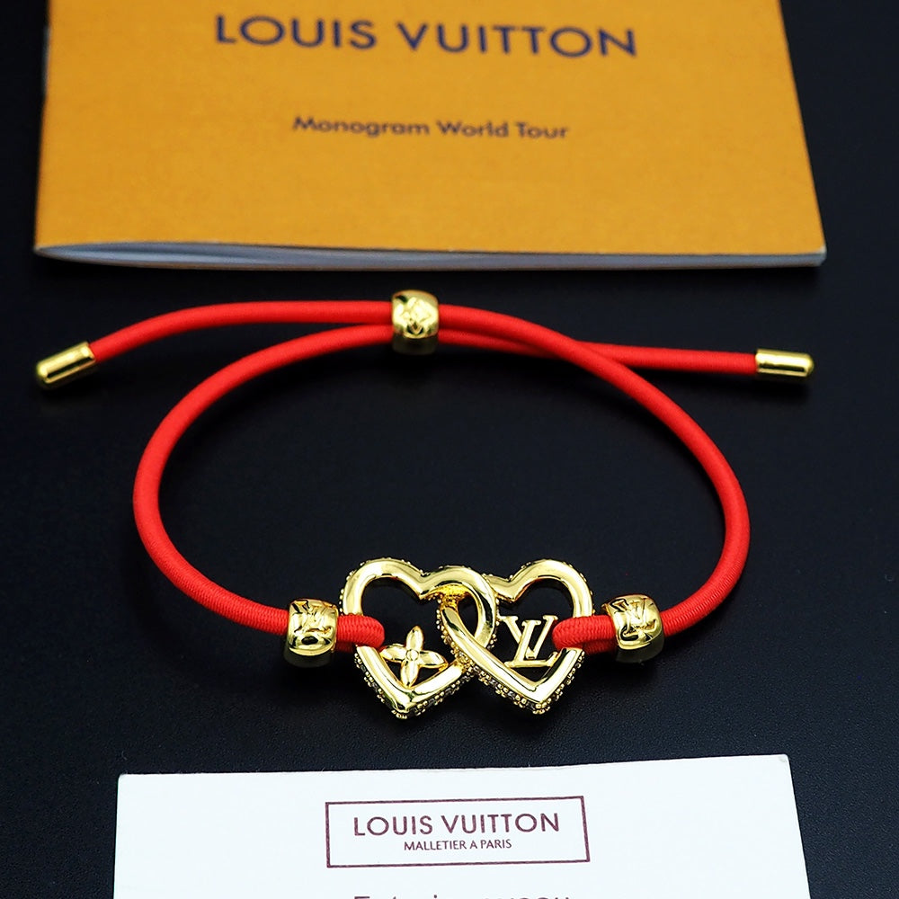 18K Louis Vuitton My Love Red Bracelet