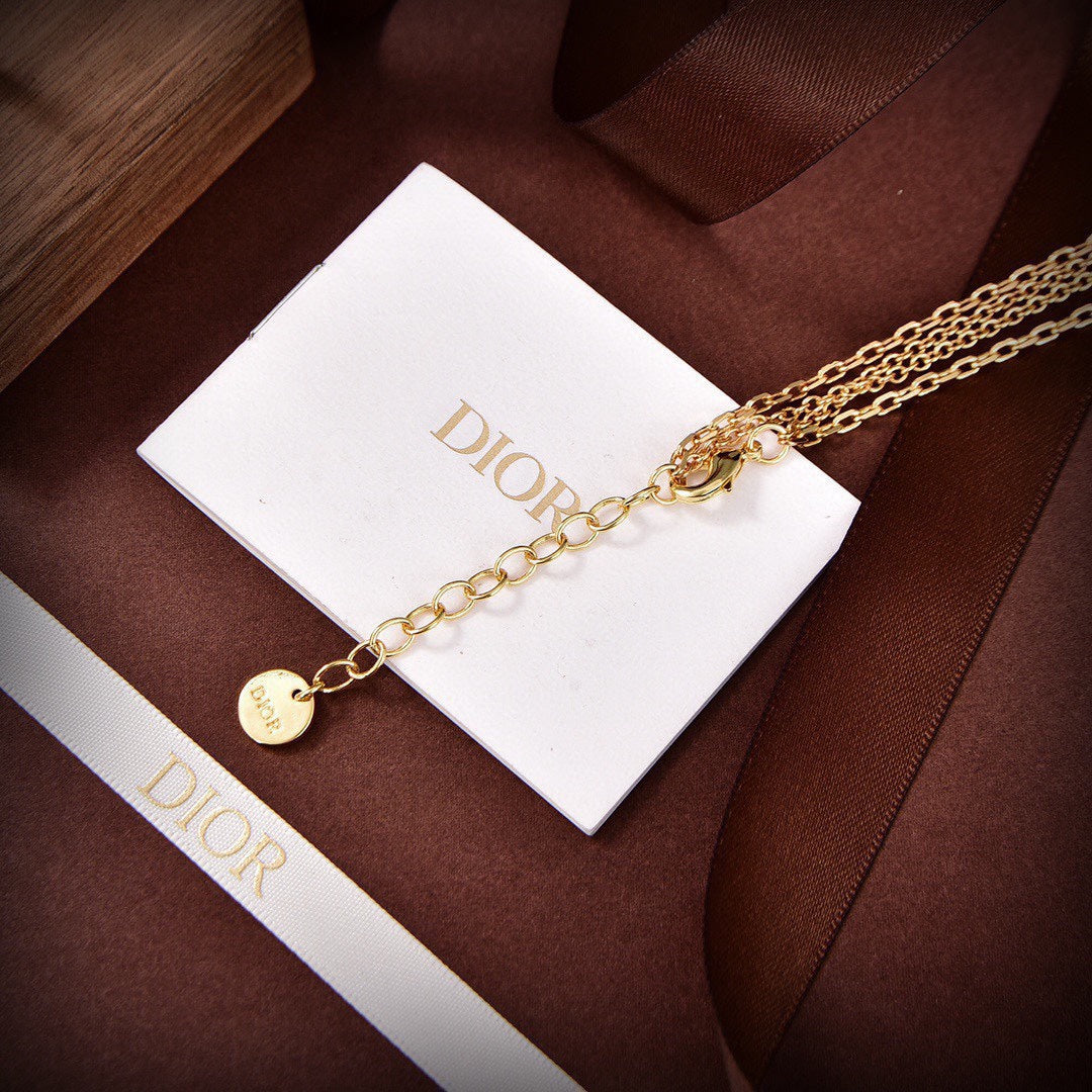 18K Petit Dior Pearls Necklace