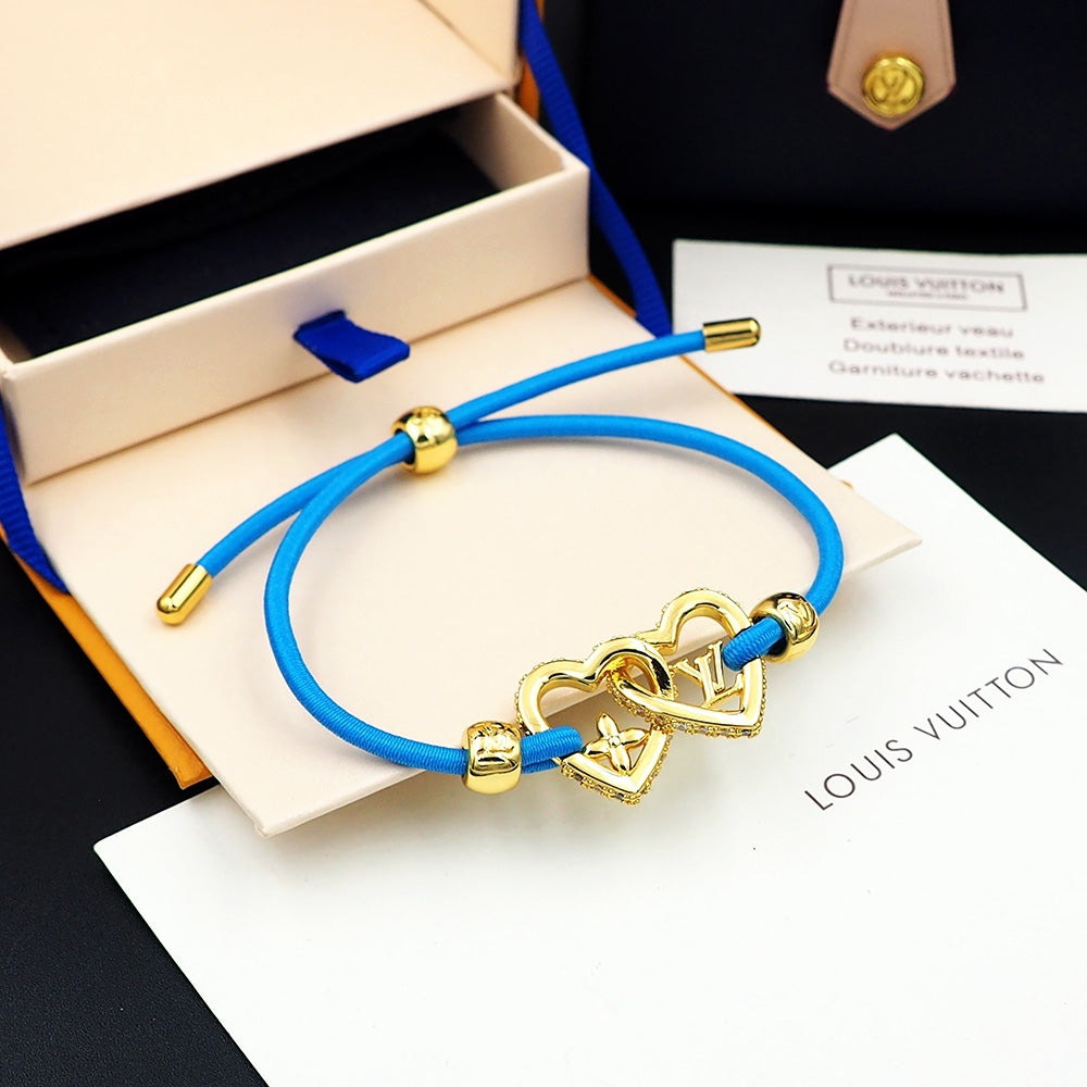 18K Louis Vuitton My Love Blue Bracelet
