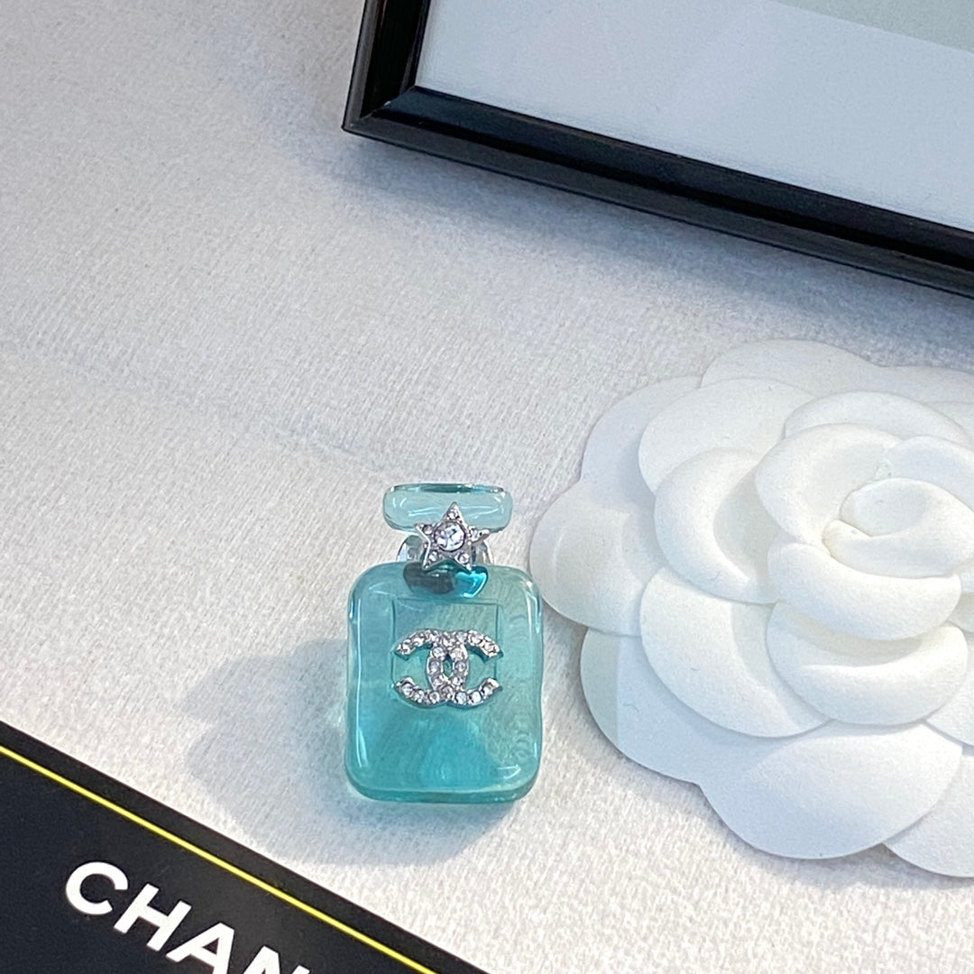 18K  Chanel Perfume Color Bottle Brooch