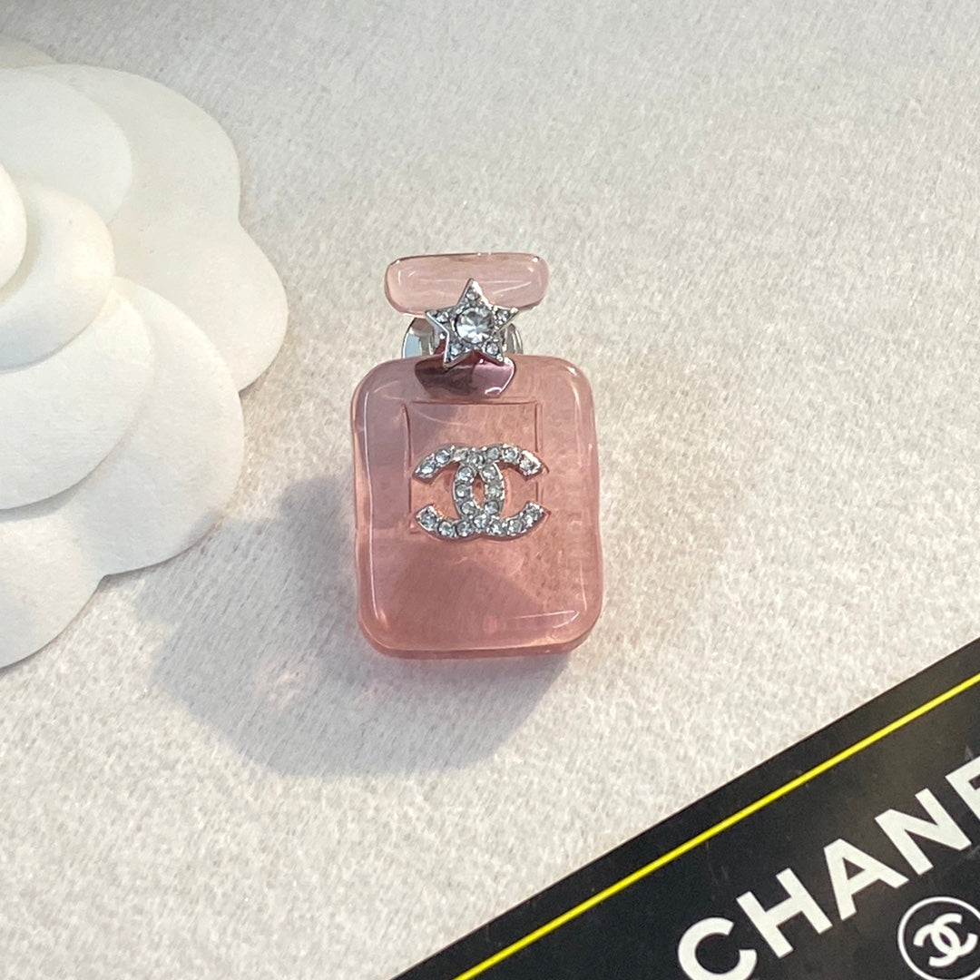 18K  Chanel Perfume Color Bottle Brooch