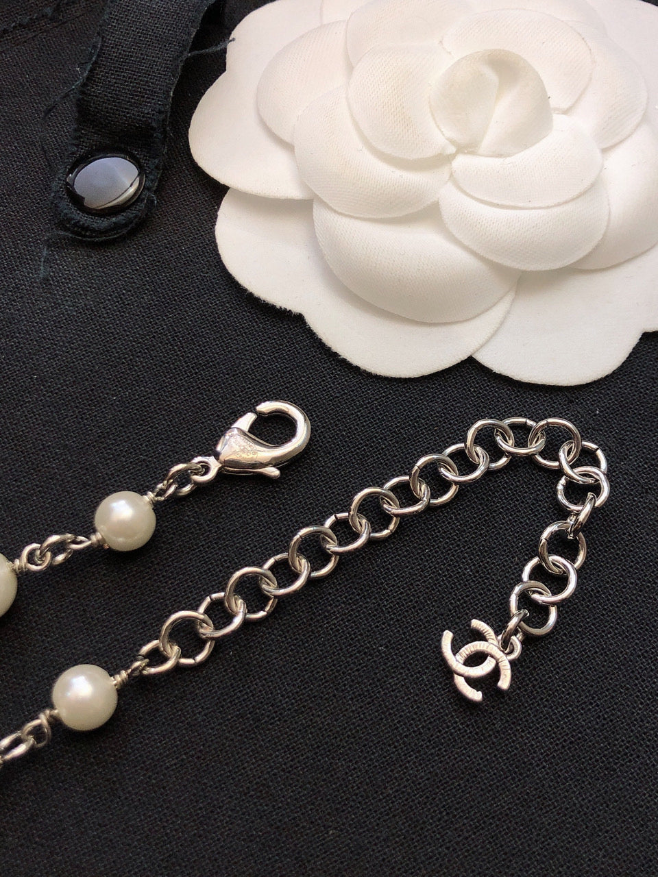 18K  Chanel Star Pearls Long Necklace