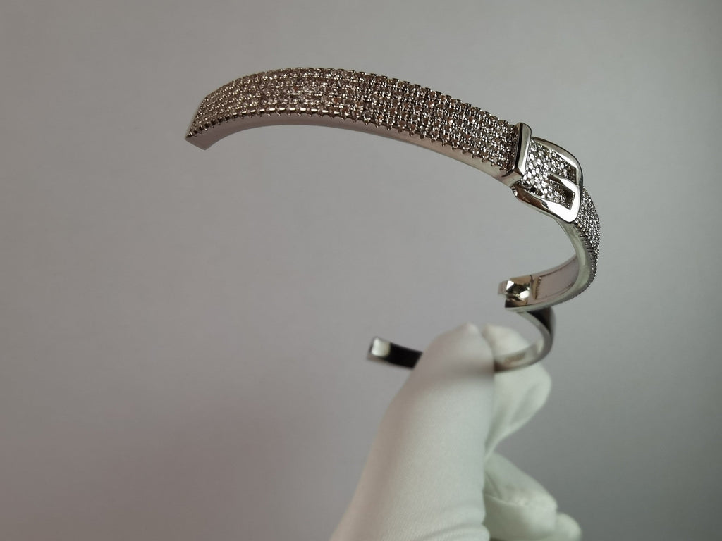 18K Kelly Diamond Vintage Hermes Bracelet