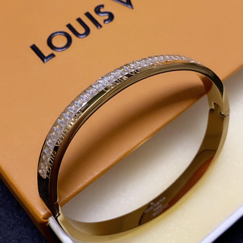18K Louis Vuitton Crystals Bracelet