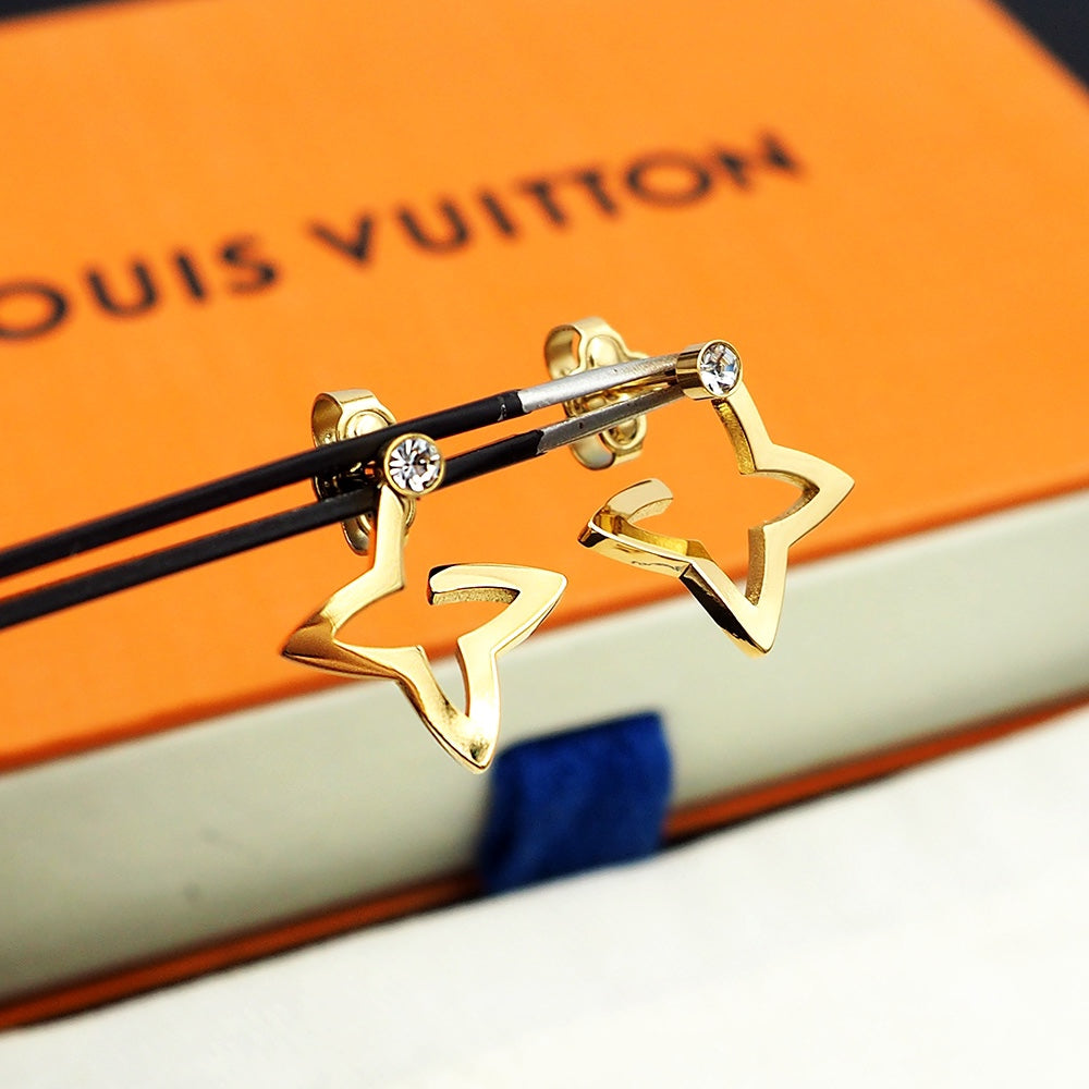 18K Louis Vuitton Blossom Mini Hoops Earrings