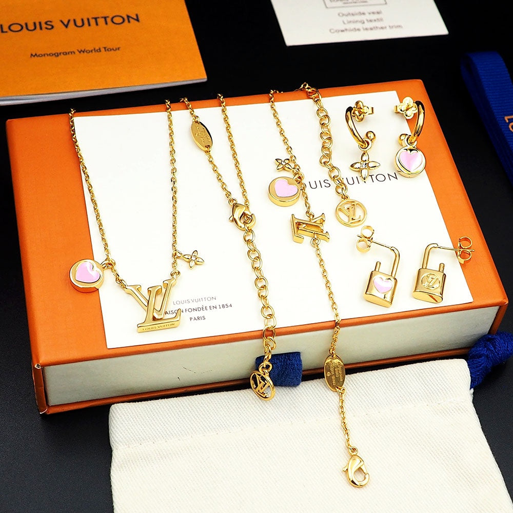 18K Louis Vuitton Iconic Pink Heart Bracelet