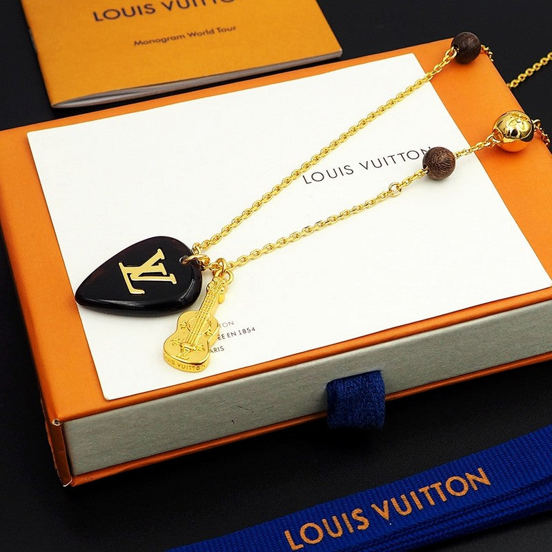 18K Louis Vuitton Picks Pendant Necklace