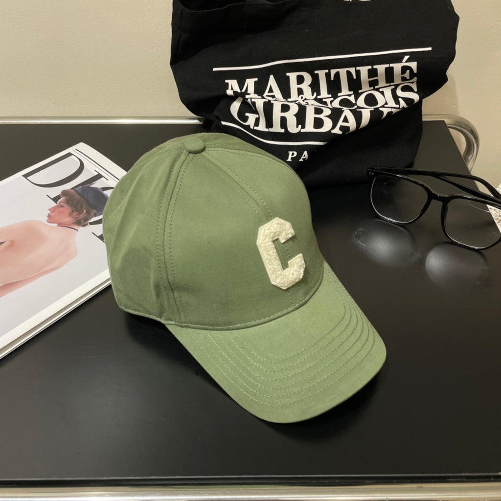 CELINE BASEBALL CAP MODEL 650701 IN GREEN COTTON