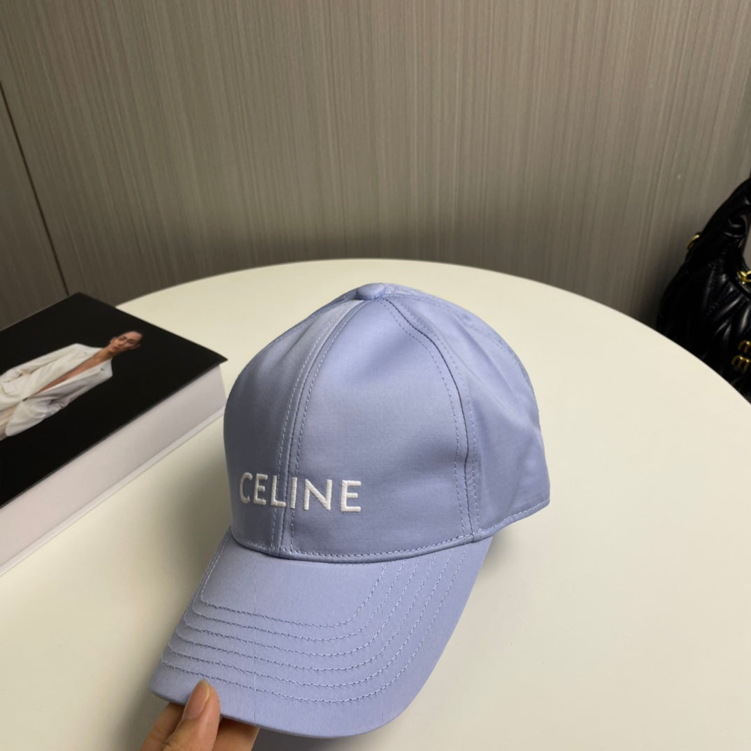 CELINE BASEBALL CAP MODEL 650709 IN LIGHT PURPLE COTTON