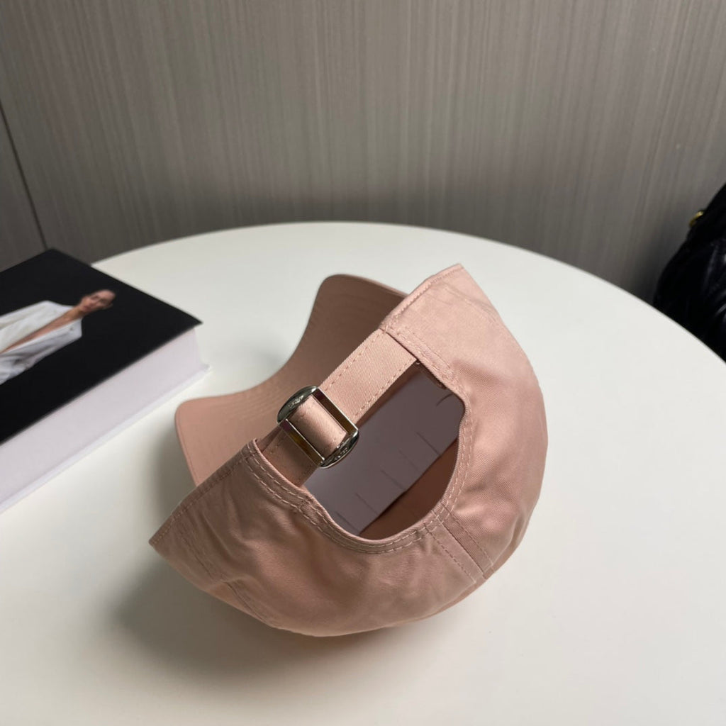 CELINE BASEBALL CAP MODEL 650710 IN LIGHT PINK COTTON