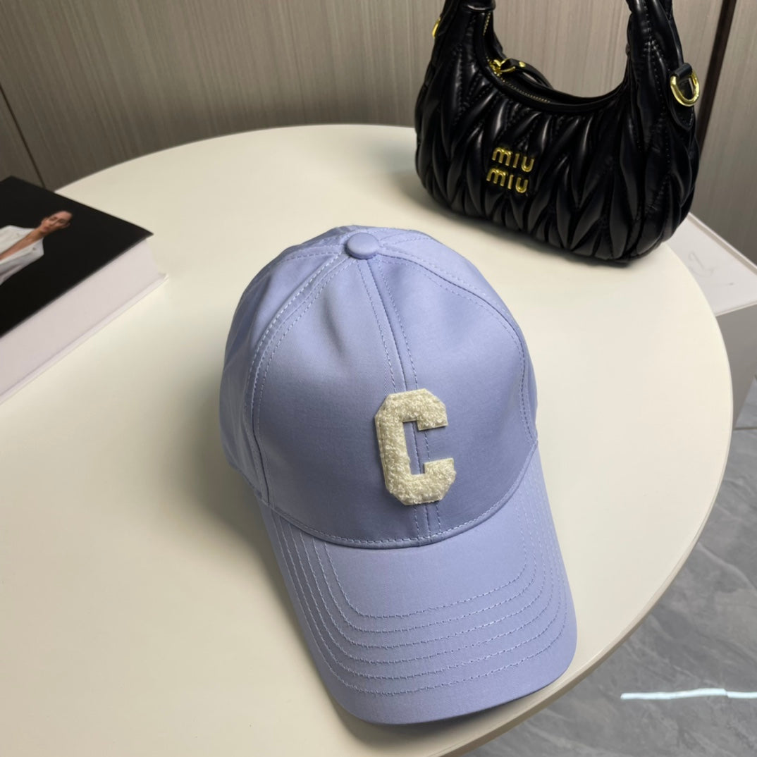 CELINE BASEBALL CAP MODEL 650714 IN LIGHT PURPLE COTTON
