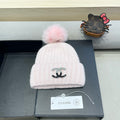 CHANEL BEANIE HAT IN LIGHT PINK WOOL 426232