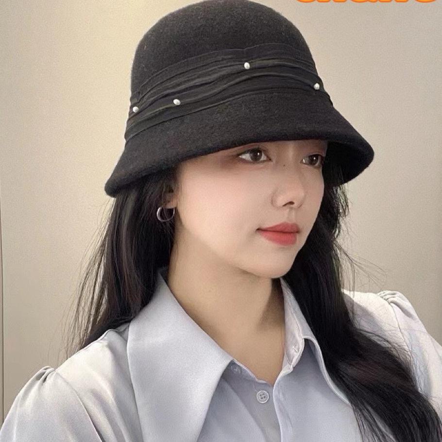 CHANEL BUCKET HAT IN BLACK WOOL BLEND 426247