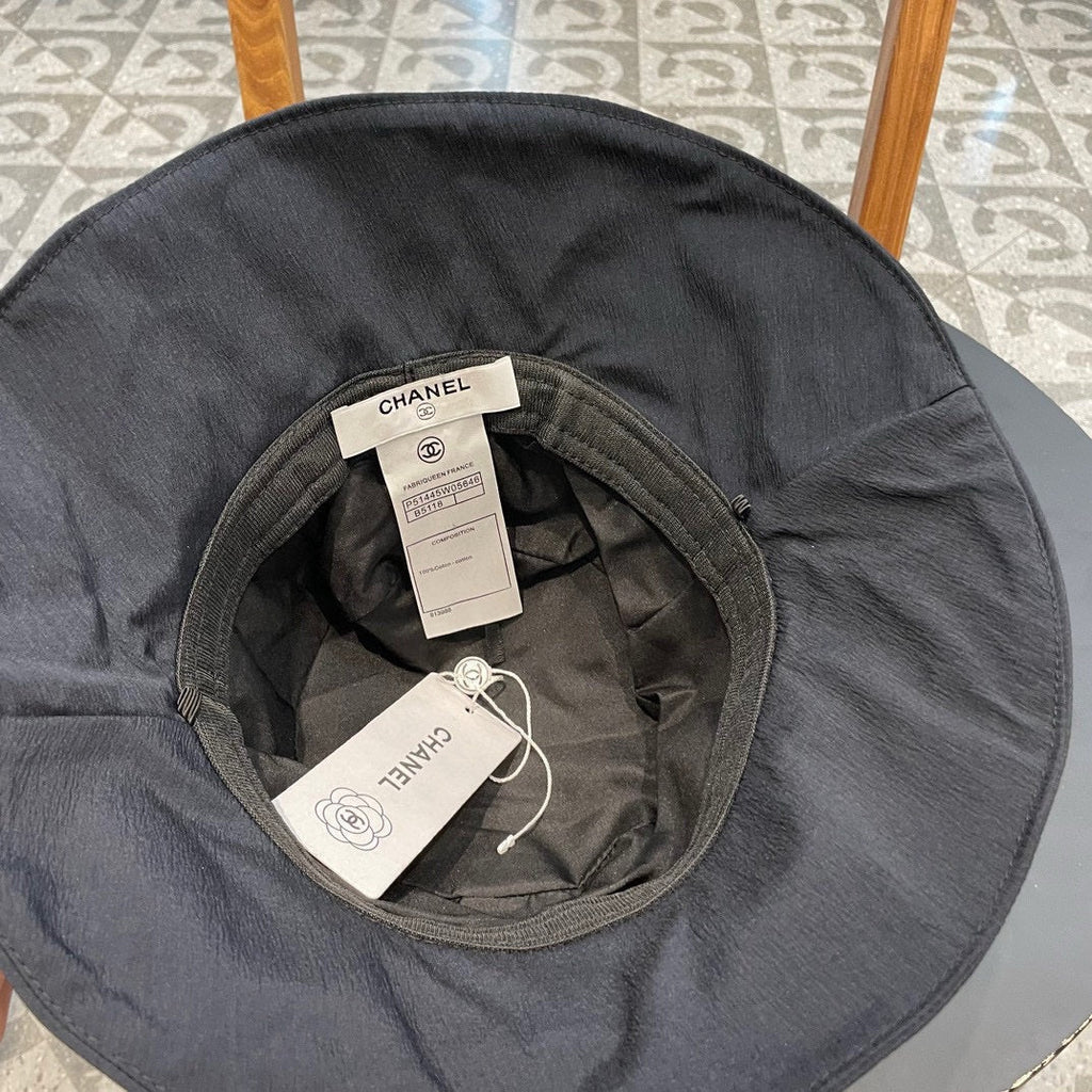 CHANEL BUCKET HAT BLACK 430008