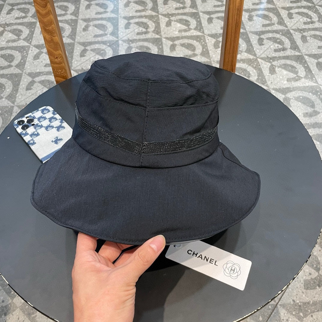CHANEL BUCKET HAT BLACK 430008