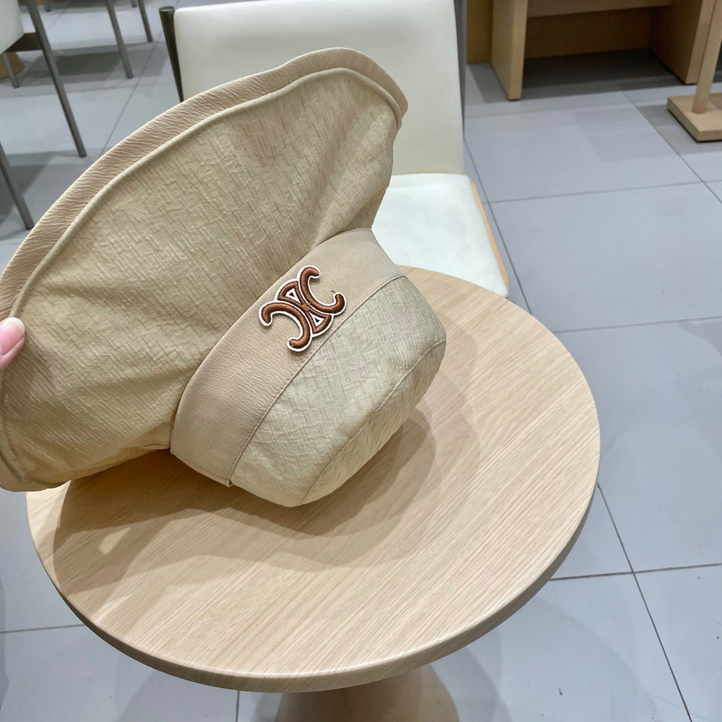 CELINE BUCKET HAT MODEL 650698 IN BEIGE FABRIC