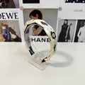 CHANEL HAIRBAND LOGO WHITE FOR WOMEN 151339