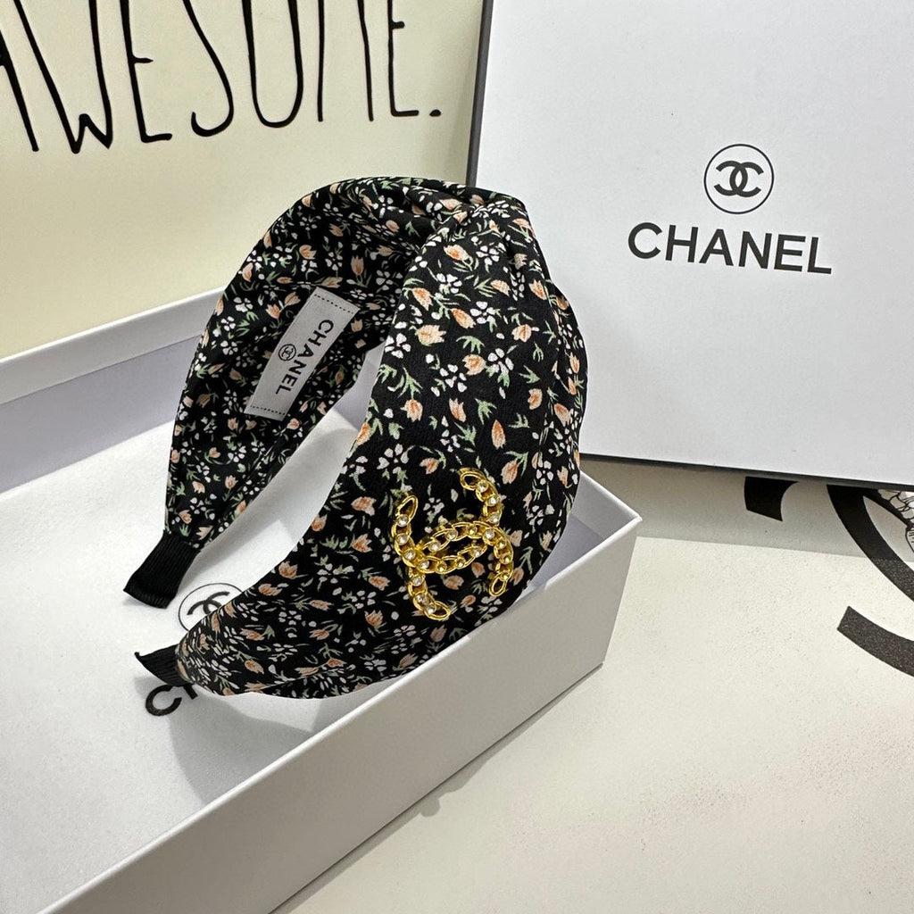 CHANEL COLORFUL FABRIC HEADBAND 168580