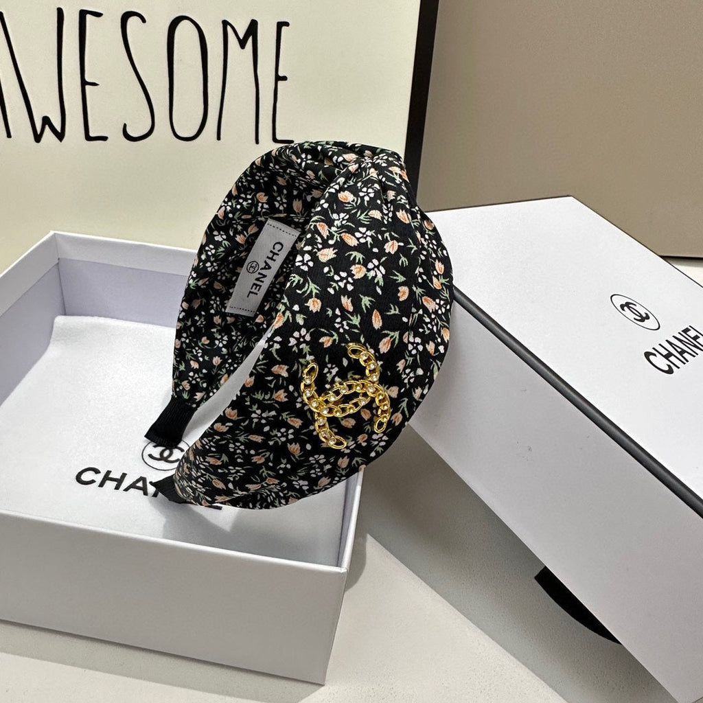 CHANEL COLORFUL FABRIC HEADBAND 168580