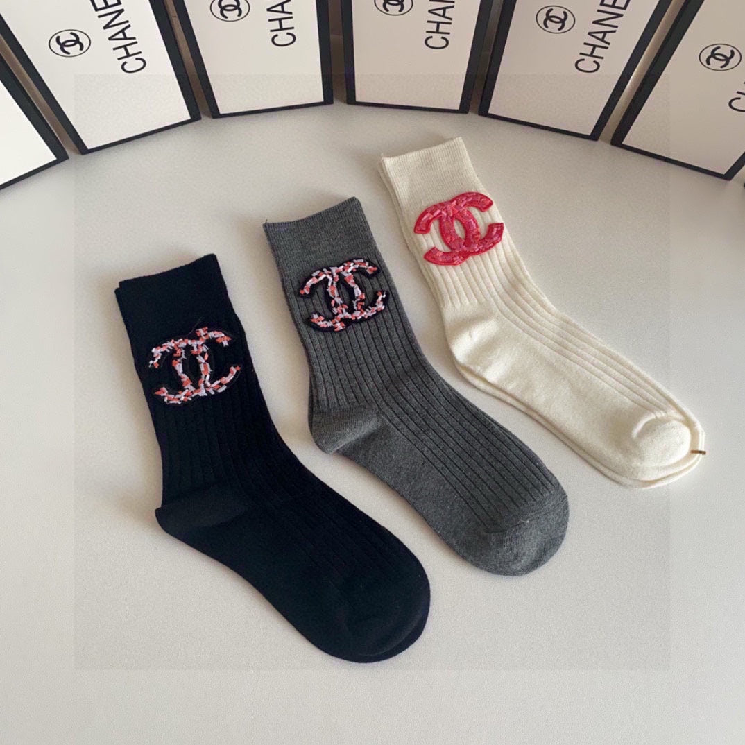 CHANEL LOW-CUT SOCKS 412598 ( 1 BOX )