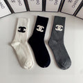 CHANEL CREW SOCKS 416105 ( 1 BOX )