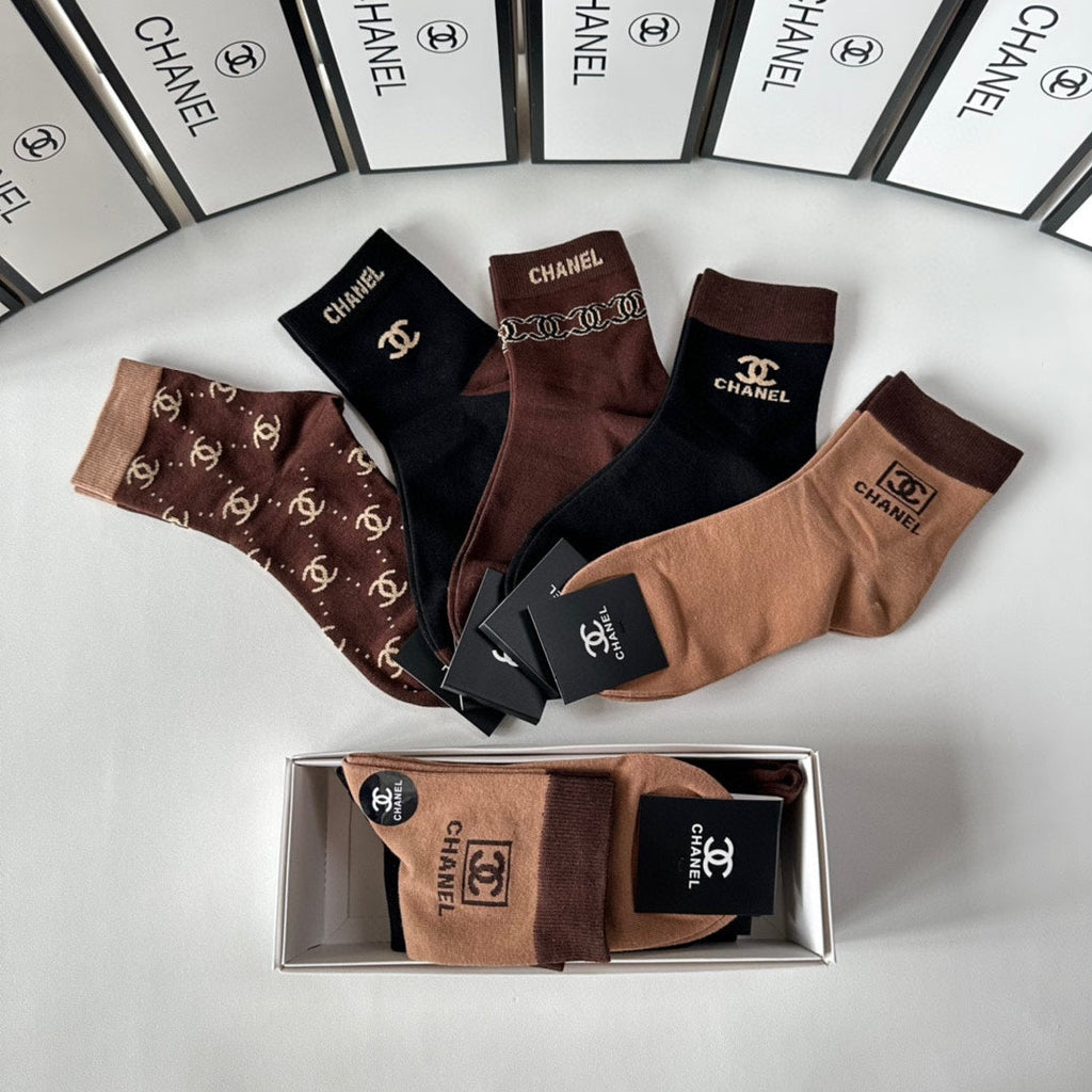CHANEL LOW-CUT SOCKS 417459 ( 1 BOX )
