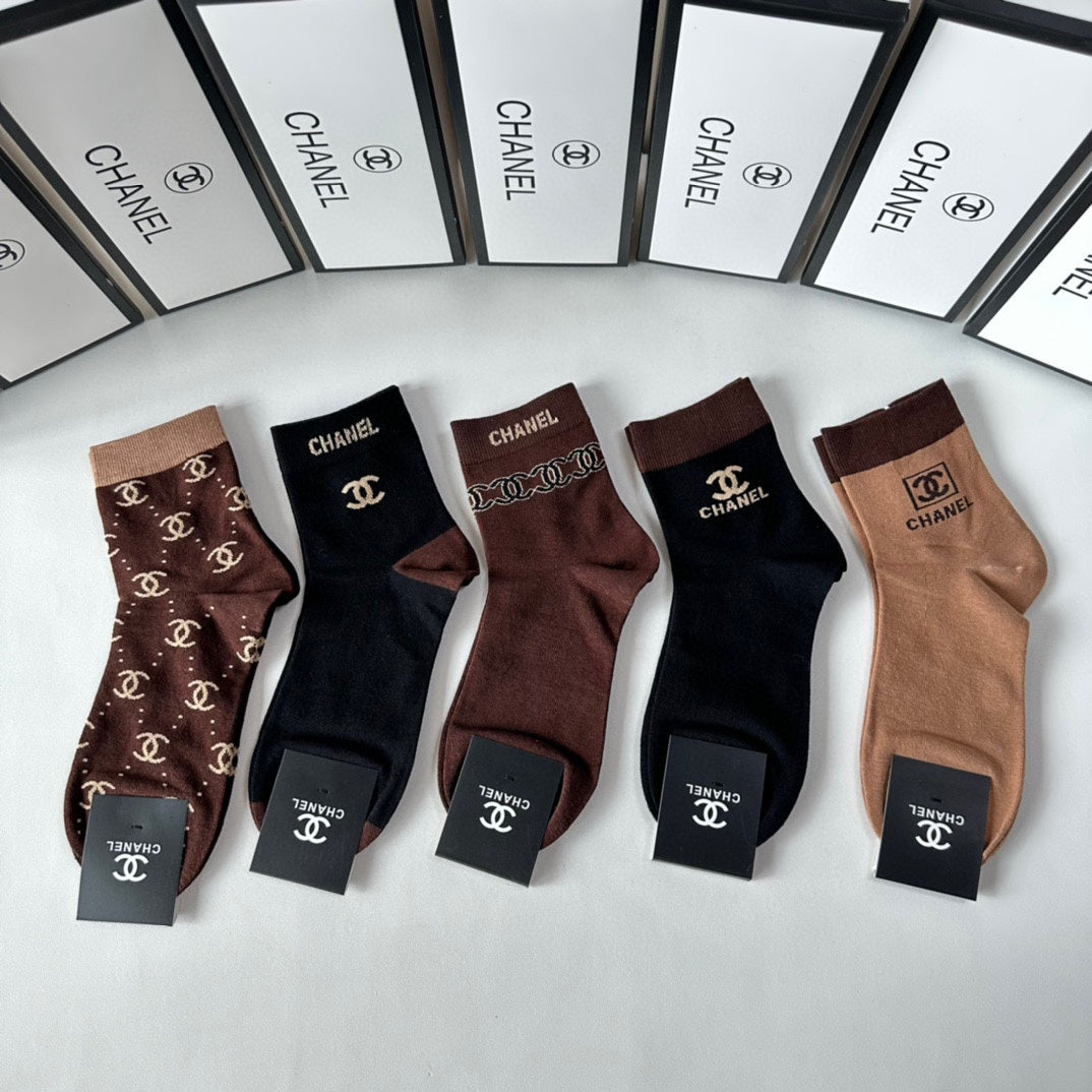 CHANEL LOW-CUT SOCKS 417459 ( 1 BOX )