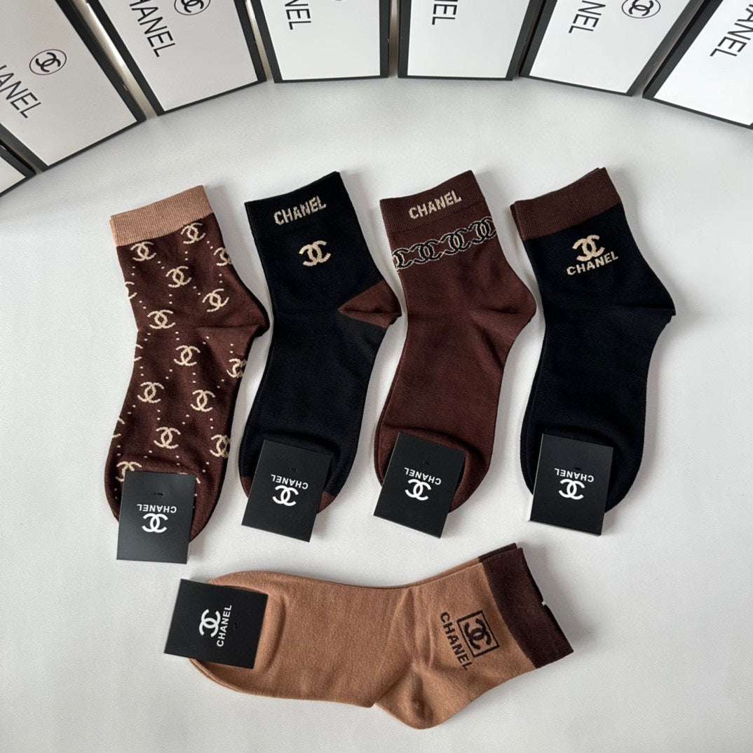 CHANEL LOW-CUT SOCKS 417459 ( 1 BOX )
