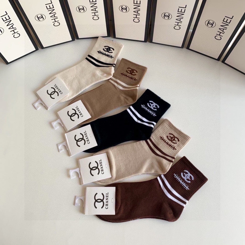 CHANEL LOW-CUT SOCKS 419032 (1 BOX )
