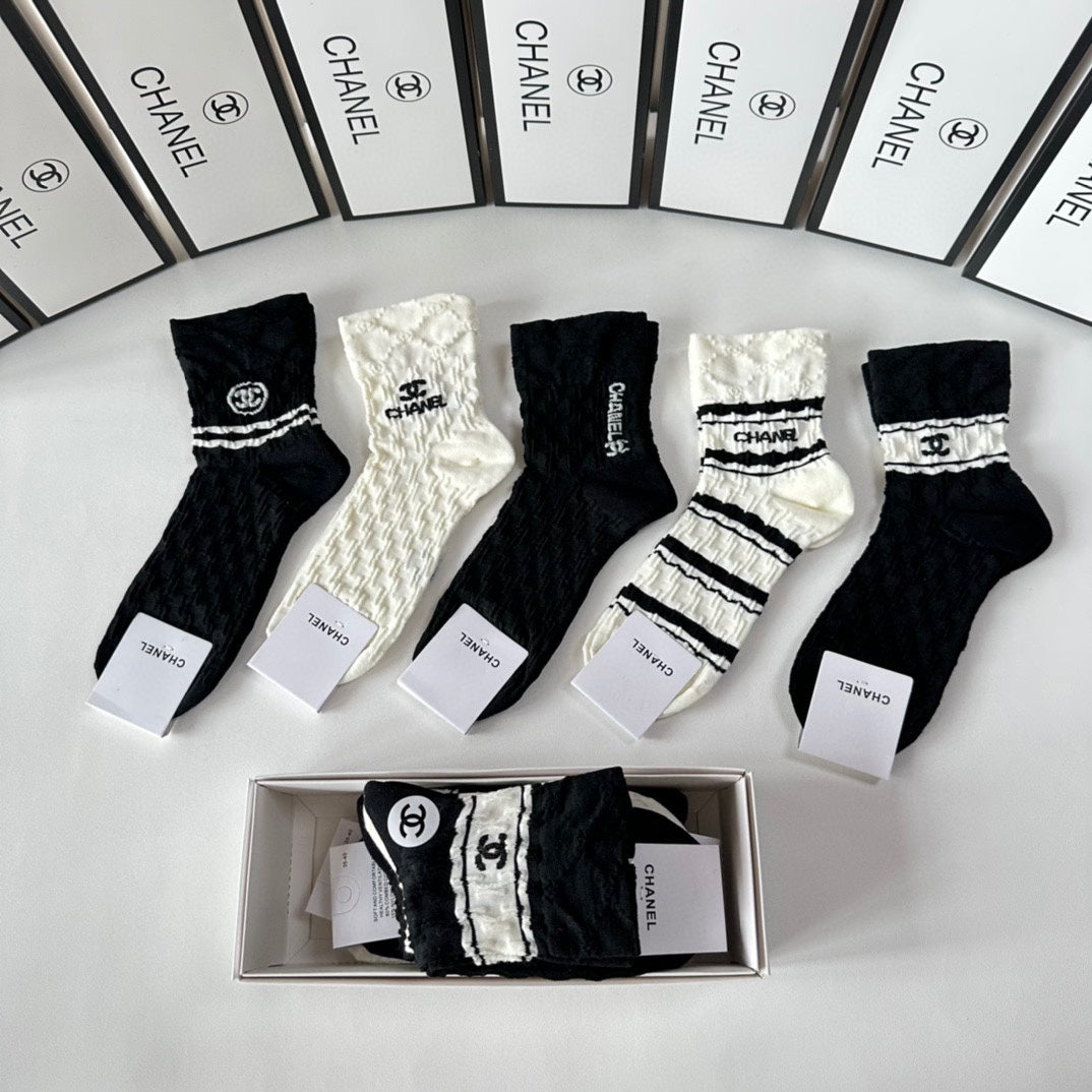 CHANEL LOW-CUT SOCKS 419034 (1 BOX )