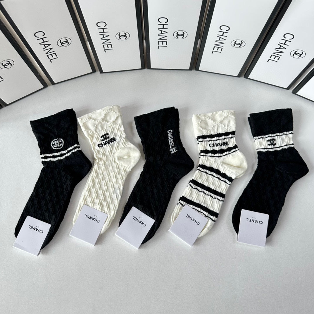 CHANEL LOW-CUT SOCKS 419034 (1 BOX )