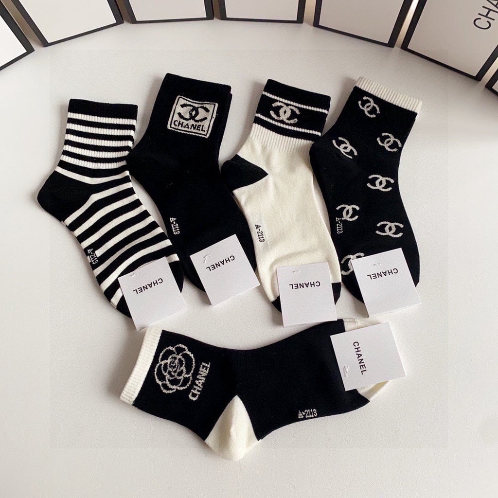 CHANEL LOW-CUT SOCKS 423831 (1 BOX)