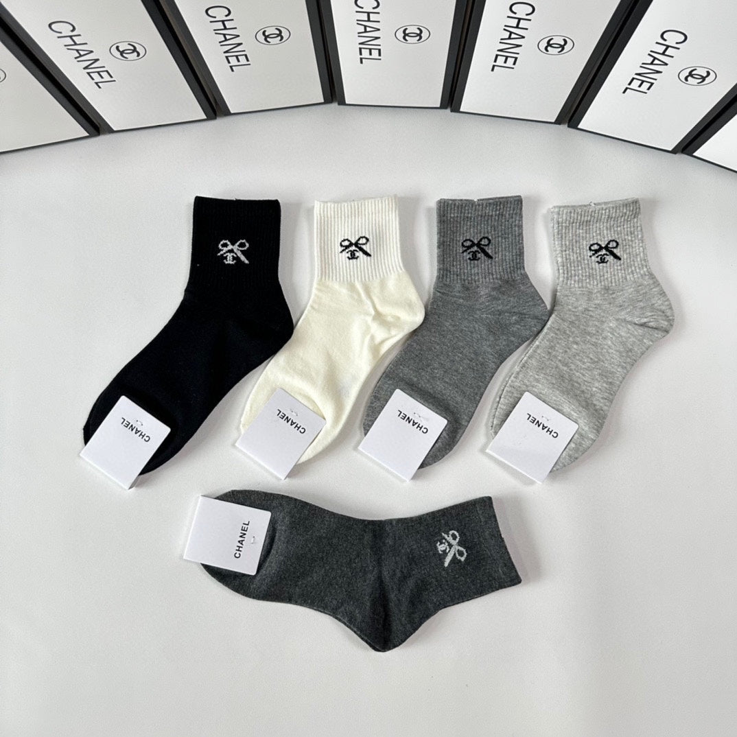 CHANEL LOW-CUT SOCKS 423834 (1 BOX)