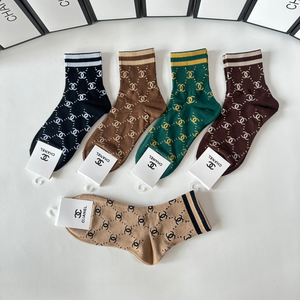 CHANEL LOW-CUT SOCKS 423855 (1 BOX)