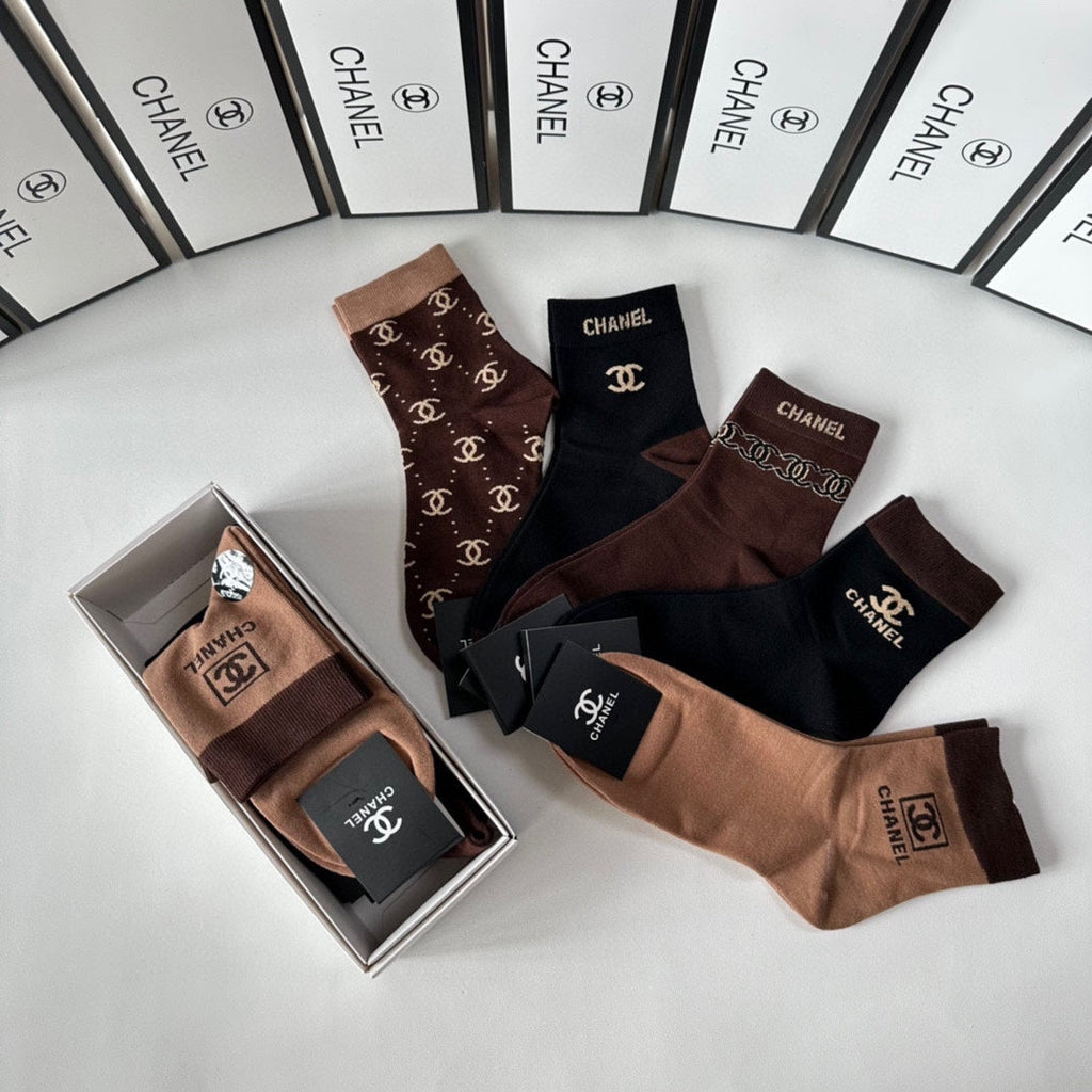 CHANEL LOW-CUT SOCKS 425662 ( 1 BOX )