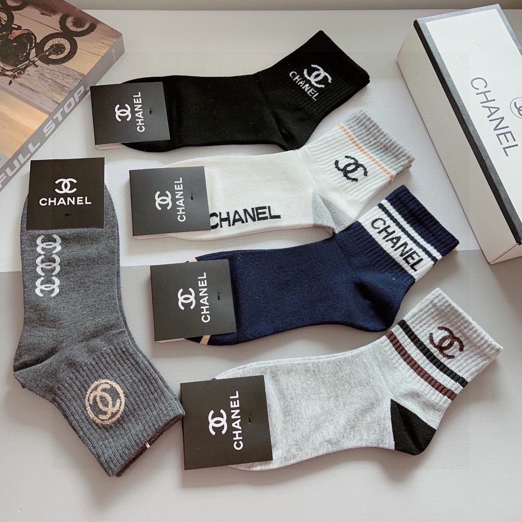 CHANEL LOW-CUT SOCKS 408033 ( 1 BOX )