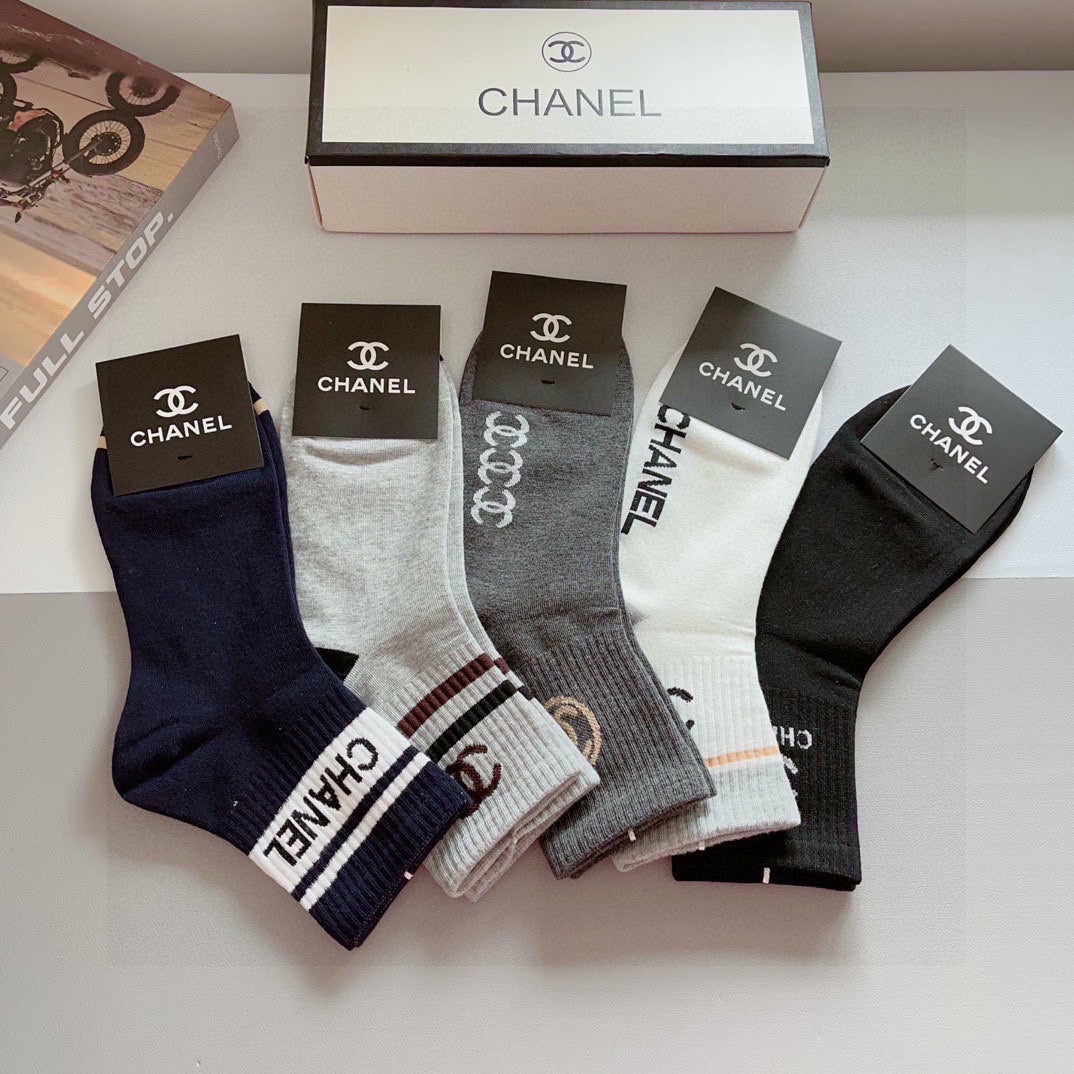 CHANEL LOW-CUT SOCKS 408033 ( 1 BOX )