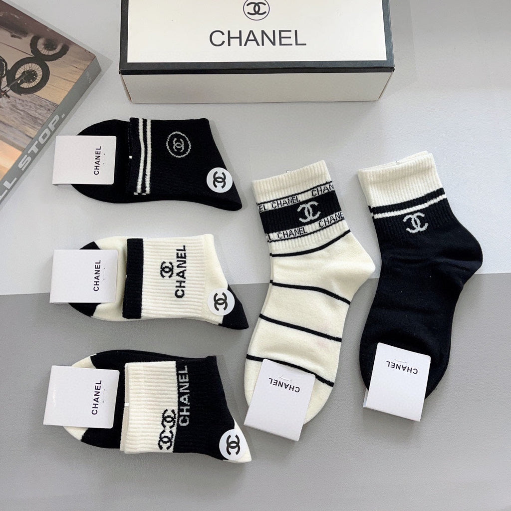 CHANEL LOW-CUT SOCKS 417503 ( 1 BOX )