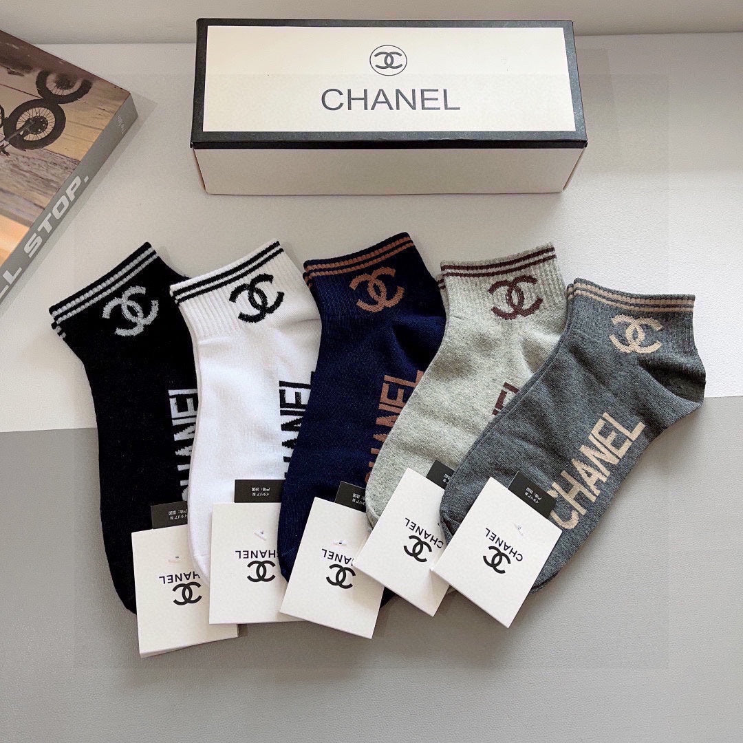 CHANEL LOW-CUT SOCKS 417508 (1 BOX )