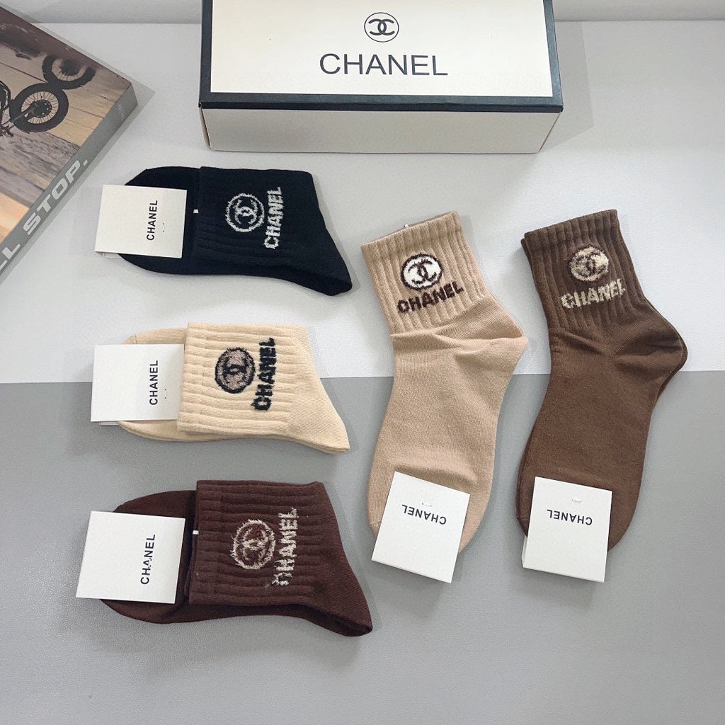 CHANEL LOW-CUT SOCKS 420802 (1 BOX)