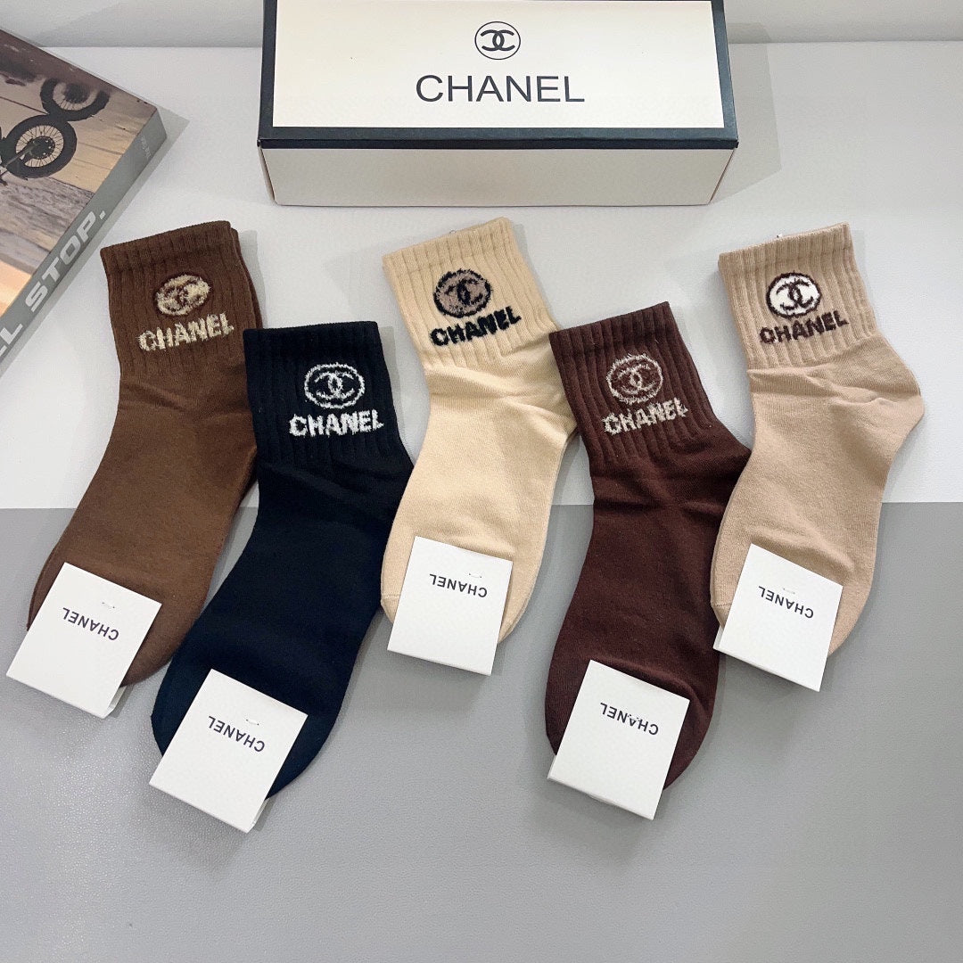 CHANEL LOW-CUT SOCKS 420802 (1 BOX)