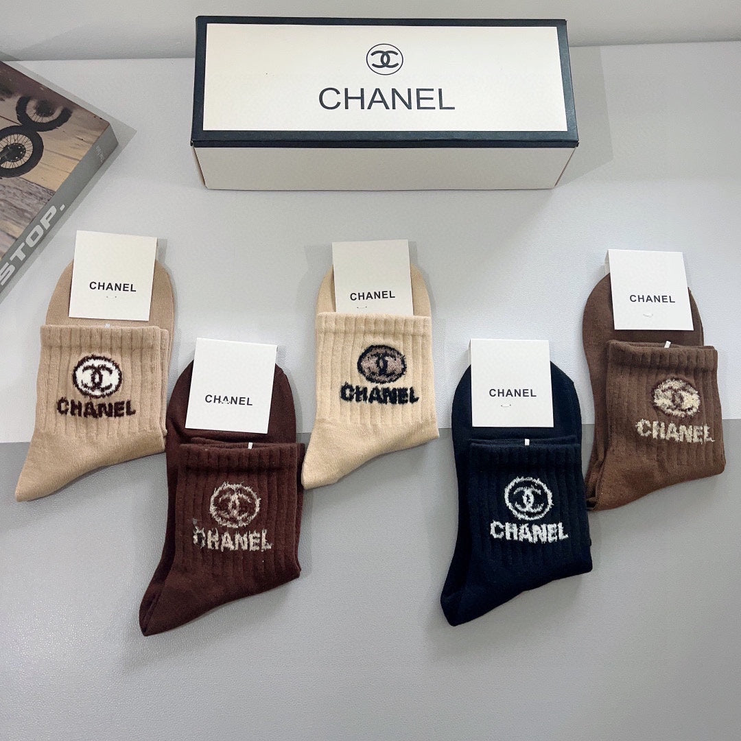 CHANEL LOW-CUT SOCKS 420802 (1 BOX)