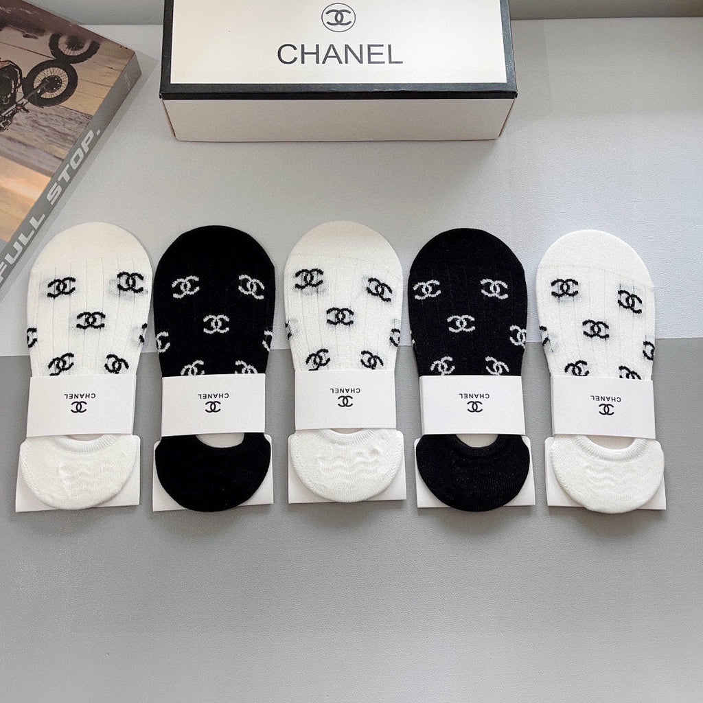 CHANEL FLAT SOCKS 425638 ( 1 BOX )