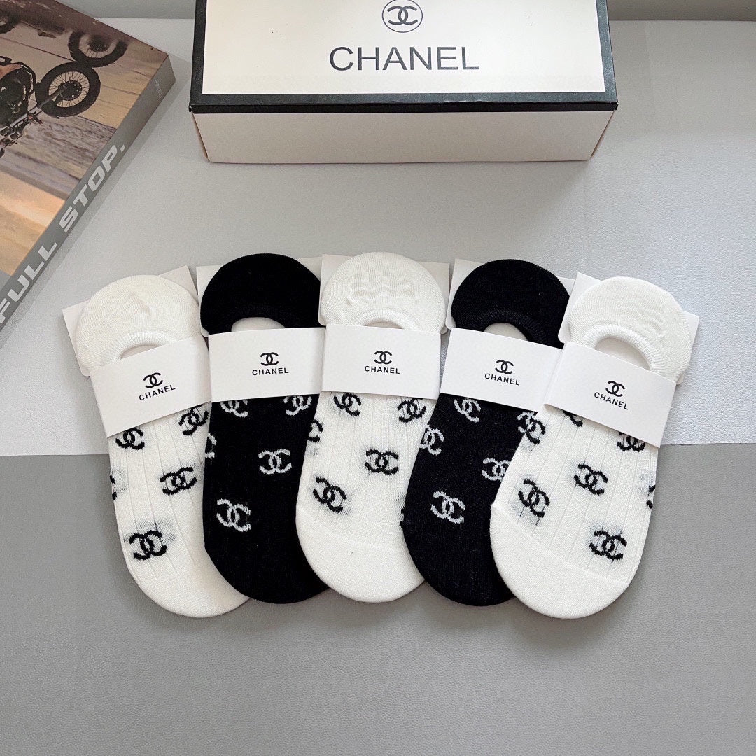 CHANEL FLAT SOCKS 425638 ( 1 BOX )